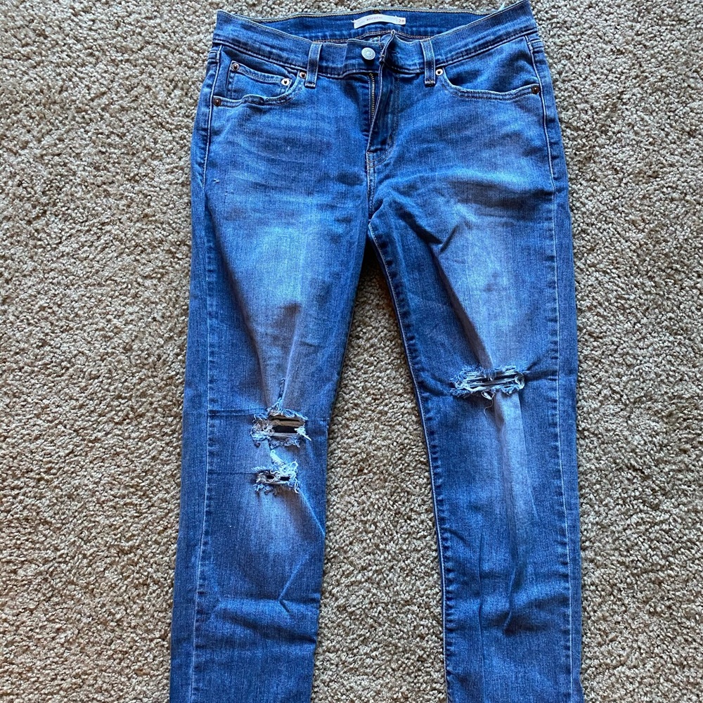 Levi’s Boyfriend Ripped Jean straight leg